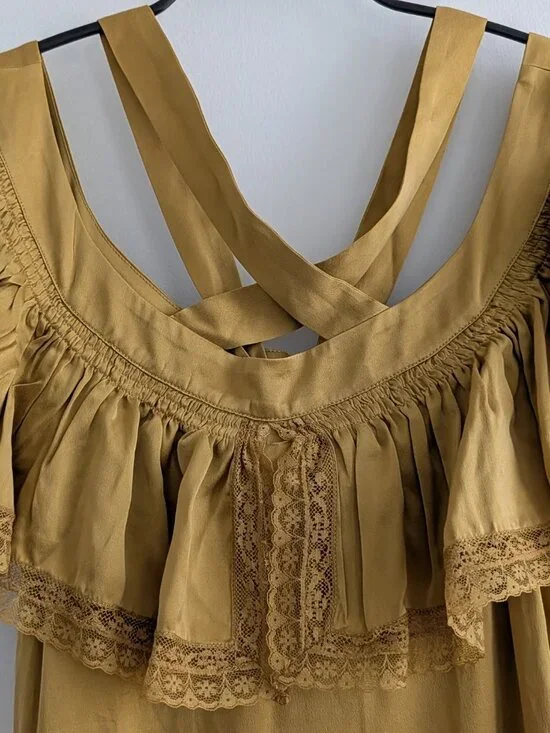 Doen Sicilia Dress in Wheat, NWT, Size M - Picture 8 of 16